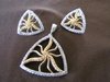 Silver and Gold Plated Starfish Earrings