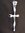 Solid Silver Wavy Cross Pendant