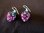 Silver Crystal Raspberry Earrings