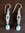 Silver Reef Knot Turquoise Earrings