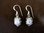 Silver Oval Moonstone Earrings