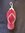 Silver Red Coral Flip Flop Pendant