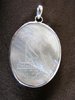 Silver Carved Mother of Pearl Pendant
