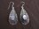 Silver Mother of Pearl Teardrop Earrings