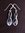 Silver Cross-Over Paua Shell Earrings