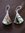 Silver Fan Shaped Paua Shell Earrings