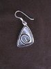 Silver Triangle Mother of Pearl Earrings
