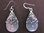 Silver Art Nouveau Ivy Drop Earrings