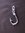 Silver Fish Hook Pendant