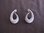 Silver Dimpled Swirl Stud Earrings
