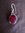 Oval Silver Ruby Earrings