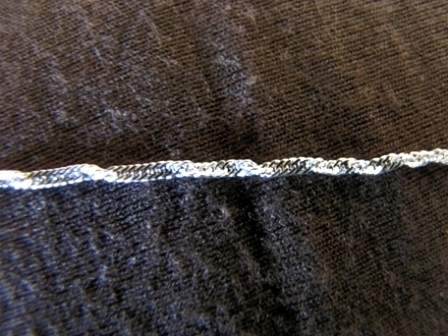 Silver Fine Twist Curb Chain