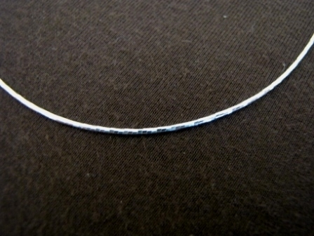 Silver 1mm Twisted Wire Necklace