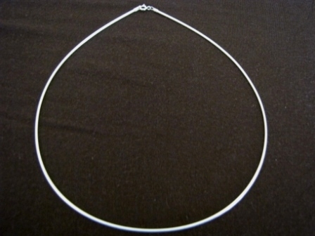 Silver 2mm Wire Necklace