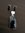 Rectangular Silver Black Onyx Earrings