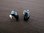 Black Onyx Rectangular Silver Earrings