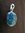 Oval Silver Turquoise Pendant
