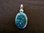 Oval Silver Turquoise Pendant