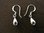 Silver Teardrop Drop Earrings