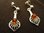 Silver Amber Lily Earrings