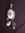 Silver Rose Gold Pearl & Peridot Pendant
