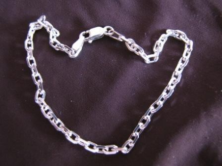 Silver Filed Trace Chain Bracelet