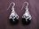 Silver Art Nouveaux Style Drop Earrings