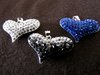 Silver Crystal Heart Pendant