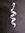 Silver Curly Cubic Zirconia Pendant