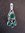 Silver Green Beryl (Emerald) Pendant
