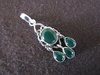Silver Green Beryl (Emerald) Pendant
