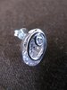 Silver Spiral Cubic Zirconia Earrings