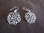 Silver Chrysanthemum Earrings