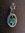 Silver Gold Plated Oval Cubic Zirconia Emerald Pendant