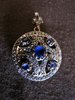 Silver & Gold Plated Sapphire Pendant