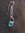 Silver Twist Turquoise Earrings
