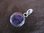 Round Silver Purple Turquoise Pendant