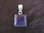 Square Silver Purple Turquoise Pendant