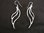 Silver Angel Wing Drop Earrings