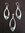 Silver Ellipse Paua Shell Drop Earrings
