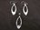 Silver Ellipse Cut-Out Drop Earrings