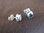 Silver Peridot, Blue Topaz Stud Earrings