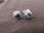 Round Silver Blue Topaz Stud earrings