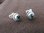 Round Silver Blue Topaz Stud earrings