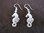 Silver Seahorse Drop Earrings