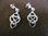 Silver Infinity Heart Earrings
