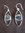 Silver Ellipse Drop Earrings