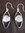 Silver Ellipse Drop Earrings