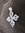 Silver 3D Gemstone Cross Pendant