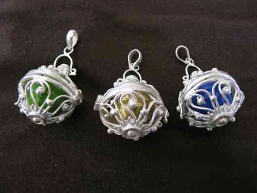 Handmade Silver Harmony Ball Pendant
